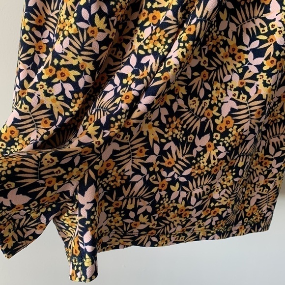 Mango Floral Boho Frill  Neckline Romper Size XXS - Picture 8 of 17